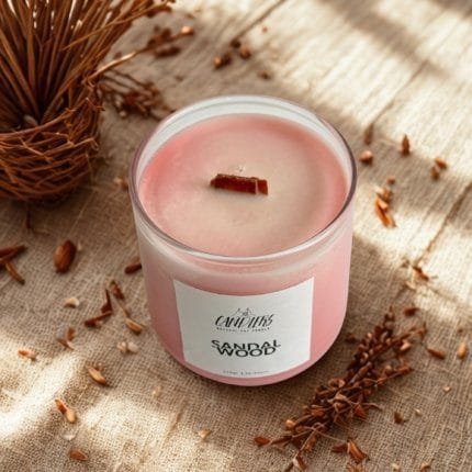 Αρωματικό κερί σόγιας 220γρ με άρωμα Sandalwood