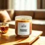 αρωματικό κερί σόγιας 220gr με άρωμα Whiskey Caramel