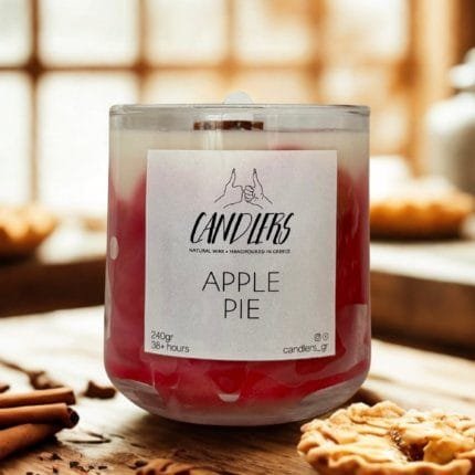 αρωματικό κερί σόγιας με άρωμα Apple Pie