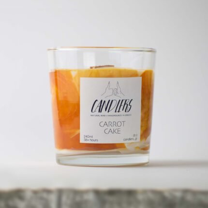αρωματικό κερί σόγιας με άρωμα Carrot Cake
