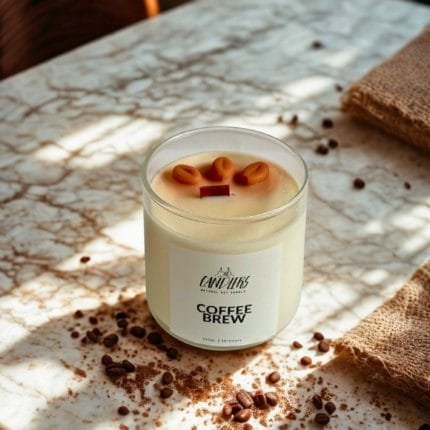 Αρωματικό κερί σόγιας 220γρ με άρωμα Coffee Brew