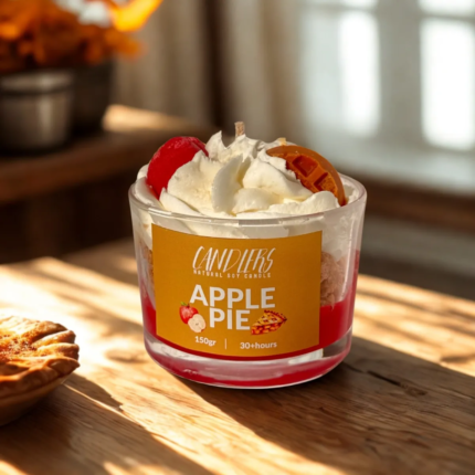 Αρωματικό κερί σόγιας 150γρ με άρωμα Apple Pie