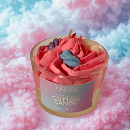 Αρωματικό κερί σόγιας 150γρ με άρωμα candy floss