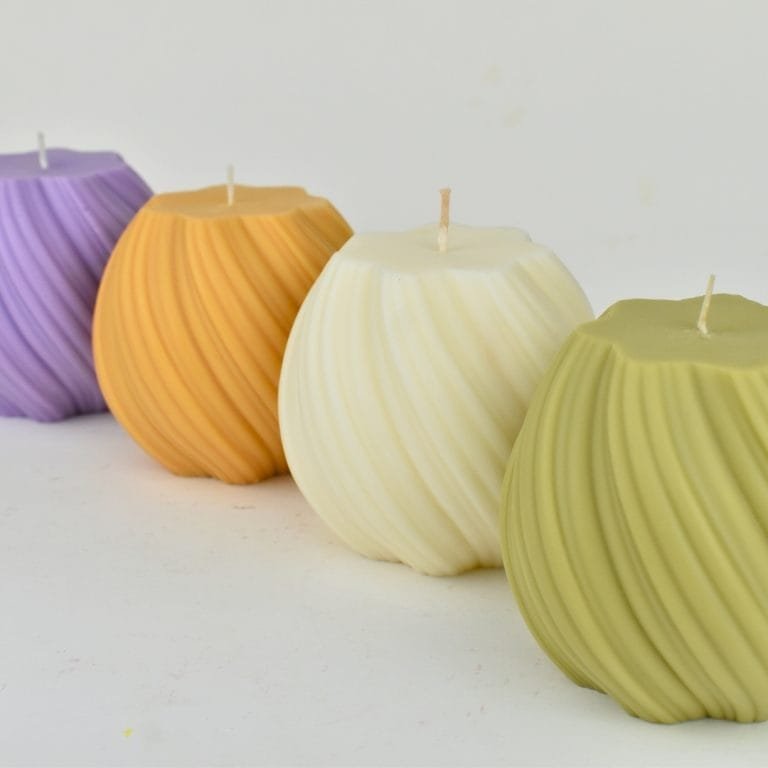 διακοσμητικό κερί σόγιας στριφογυριστό swirl large