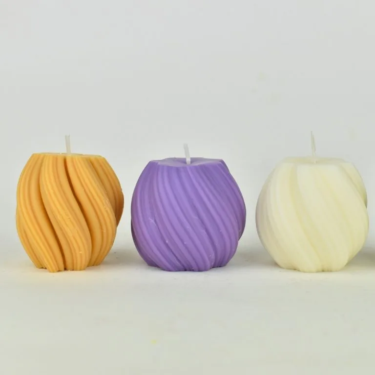 διακοσμητικό κερί σόγιας στριφογυριστό swirl small