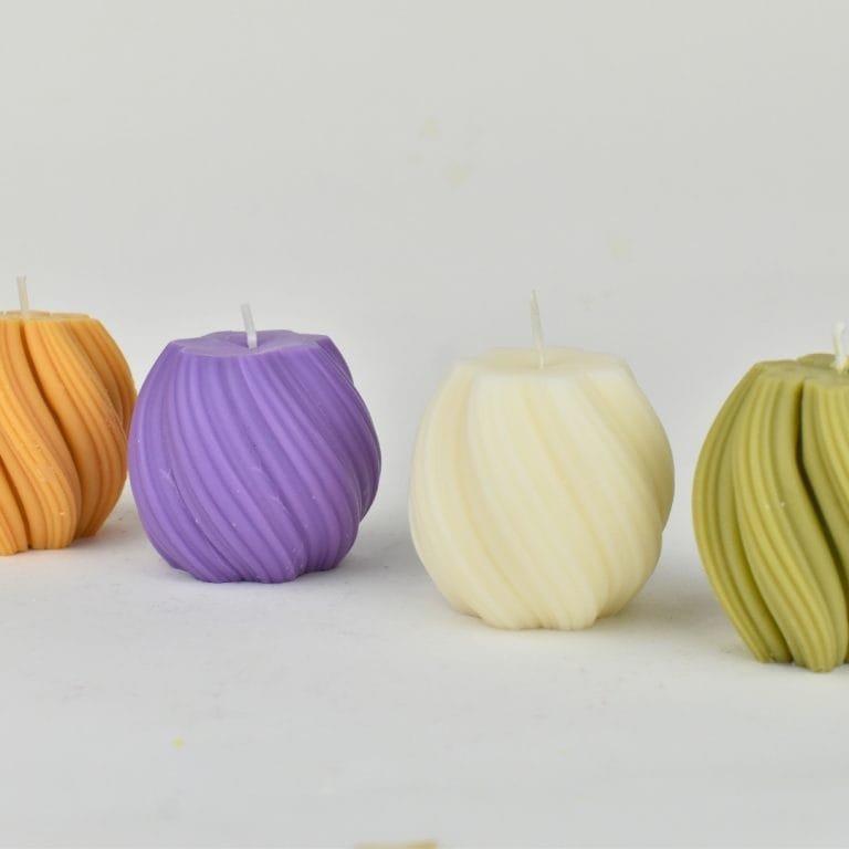 διακοσμητικό κερί σόγιας στριφογυριστό swirl small