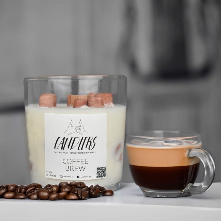 αρωματικό κερί σόγιας με άρωμα Coffee Brew