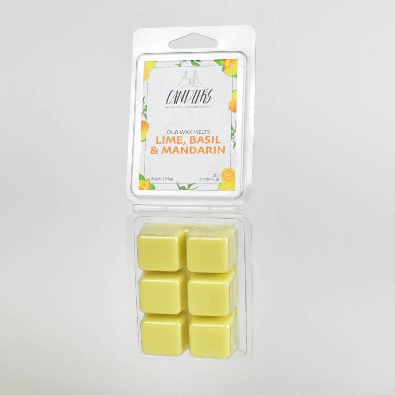 wax melts 75gr με άρωμα lime, basil & mandarin