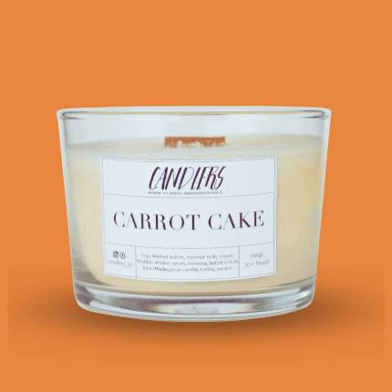 Αρωματικό κερί σόγιας 150γρ με άρωμα carrot cake