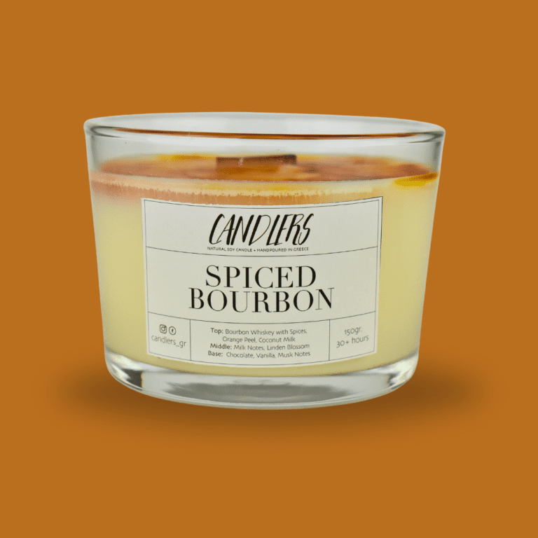 Αρωματικό κερί σόγιας 150γρ με άρωμα Spiced Bourbon