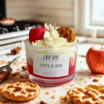 Αρωματικό κερί σόγιας 150γρ με άρωμα Μηλόπιτα