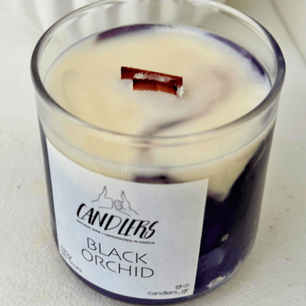 αρωματικό κερί σόγιας με άρωμα Black Orchid 220gr