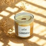 φυτικό κερί σόγιας 220 γραμμαρίων κεριού, με άρωμα βανίλια Μαγαδασκάρης