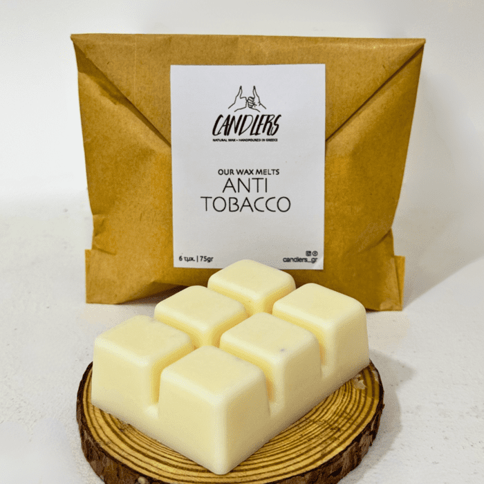 wax melts 75gr με άρωμα anti tobacco για την καταπολέμηση του καπνού