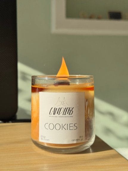 Αρωματικό κερί σόγιας 220γρ με άρωμα Cookies