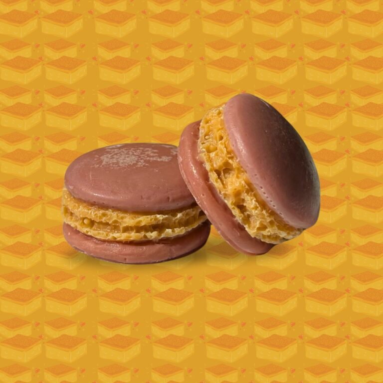 wax melt σε σχήμα macaron με άρωμα Ραβανί