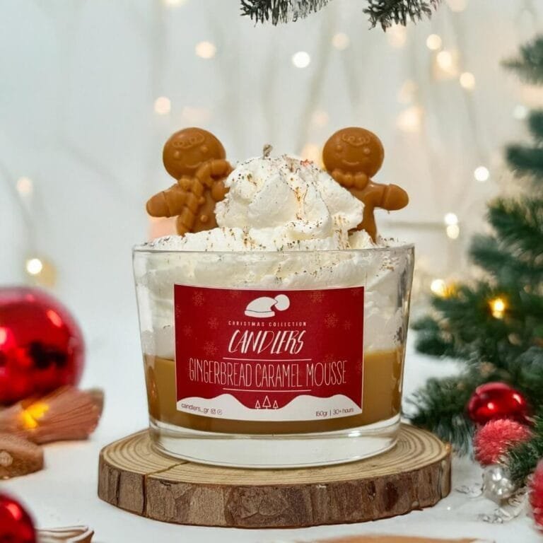 Αρωματικό κερί σόγιας 150γρ με άρωμα Gingerbread Caramel Mousse