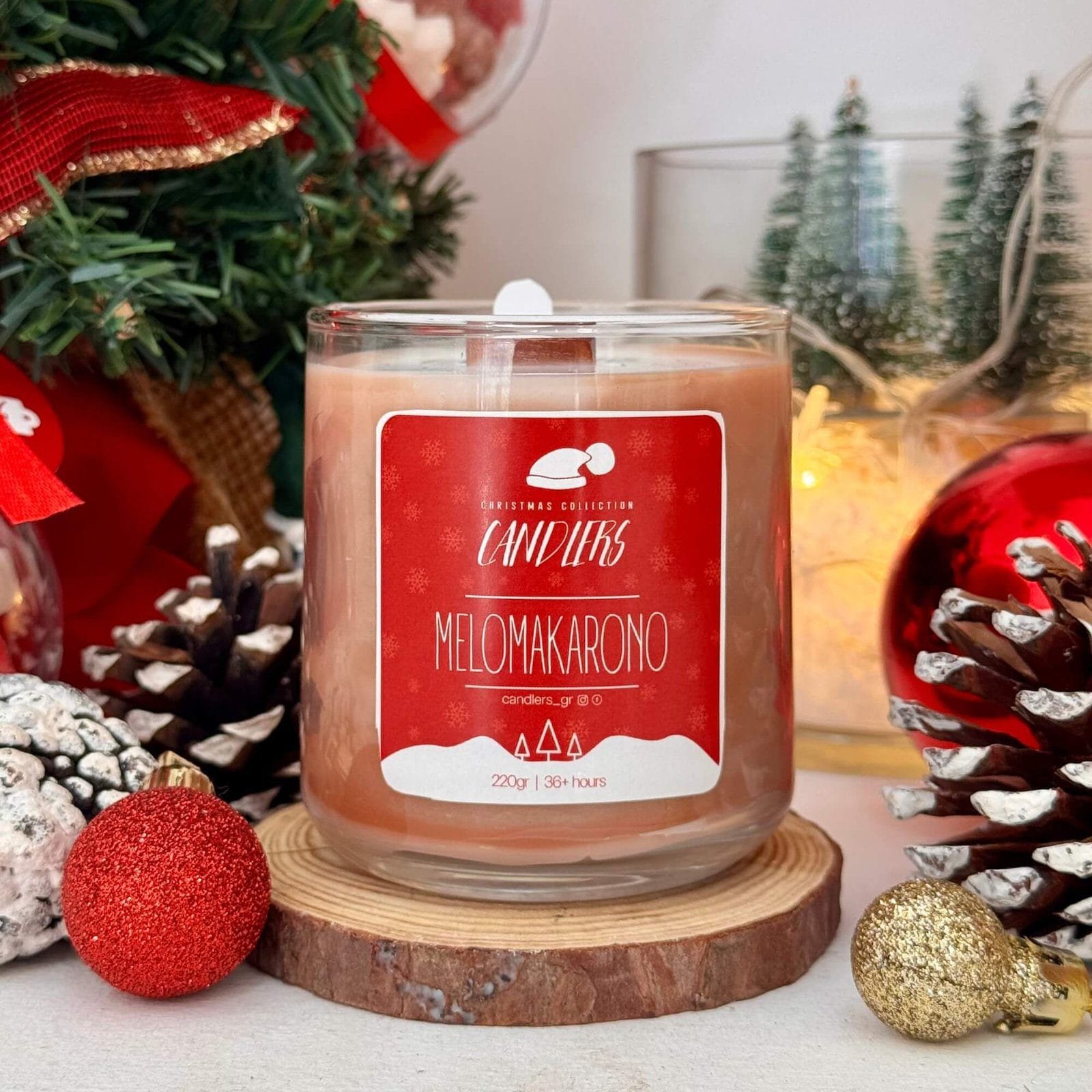 Μελομακάρονο Κερί Σόγιας Μελομακάρονο Κερί Σόγιας 220gr