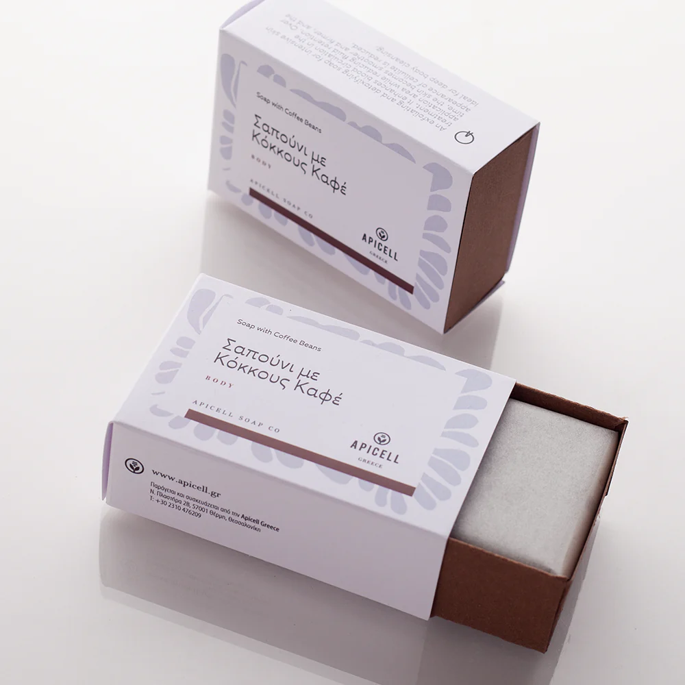 Σαπούνι Scrub με κόκκους καφέ Χειροποίητο φυσικό σαπούνι με κόκκους καφέ, ιδανικό για ήπια απολέπιση, αναζωογόνηση της επιδερμίδας και τόνωση της κυκλοφορίας του αίματος. ☕✨