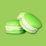wax melt σε σχήμα macaron με άρωμα Green apple