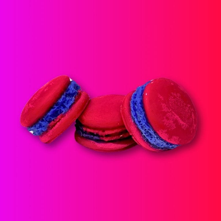 wax melt σε σχήμα macaron με άρωμα Forest fruits