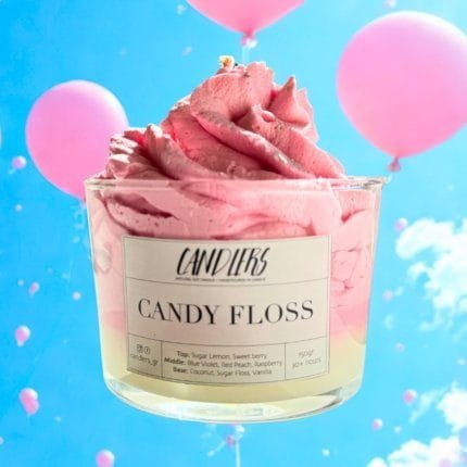 Αρωματικό κερί σόγιας 150γρ με άρωμα candy floss
