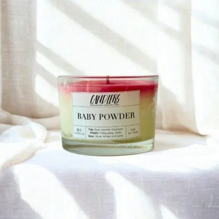 Αρωματικό κερί σόγιας 150γρ με άρωμα baby powder