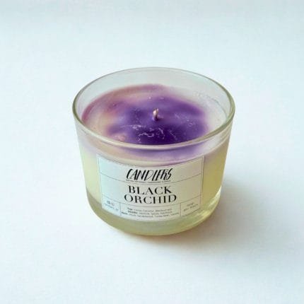 Αρωματικό κερί σόγιας 150γρ με άρωμα black orchid