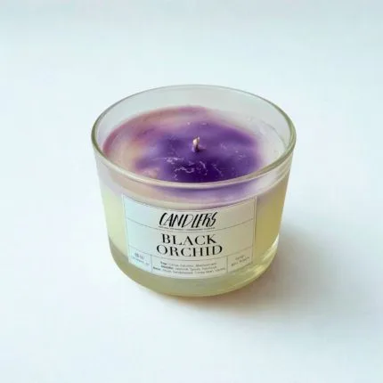 Αρωματικό κερί σόγιας 150γρ με άρωμα black orchid