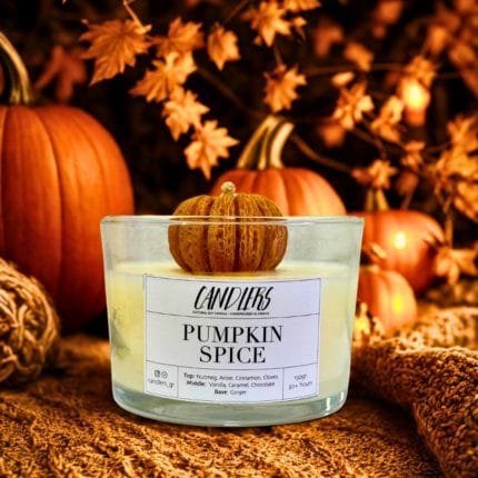 Αρωματικό κερί σόγιας 150γρ με άρωμα Pumpkin Spice
