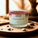 Αρωματικό κερί σόγιας 150γρ με άρωμα sandalwood