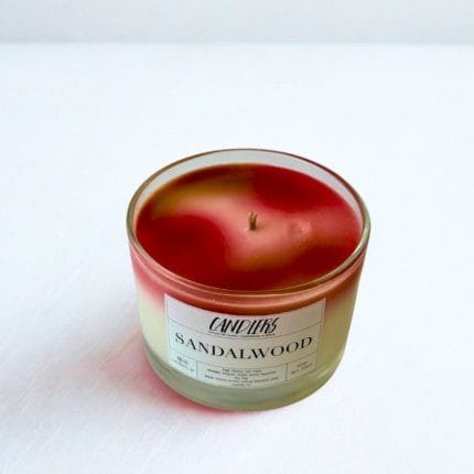 Αρωματικό κερί σόγιας 150γρ με άρωμα sandalwood
