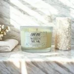 Αρωματικό κερί σόγιας 150γρ με άρωμα White Musk