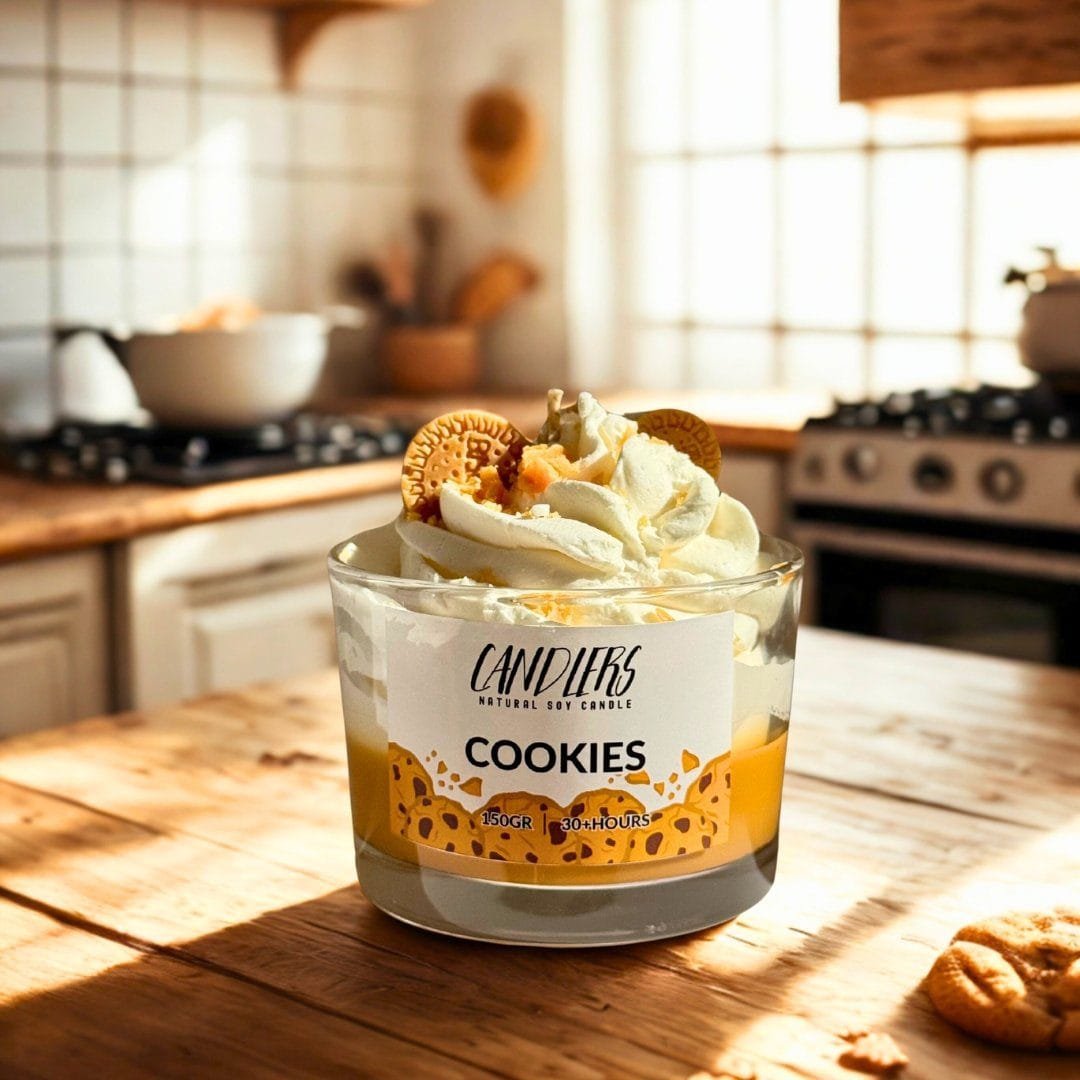 Cookies 150gr Αρωματικό κερί σόγιας 150γρ με άρωμα Cookies