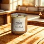 αρωματικό κερί σόγιας 220gr με άρωμα Ραβανί
