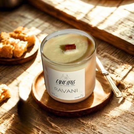 αρωματικό κερί σόγιας 220gr με άρωμα Ραβανί