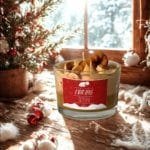 Αρωματικό κερί σόγιας 150γρ με άρωμα Μελομακάρονο