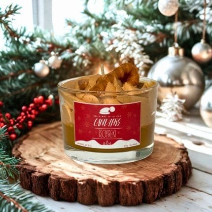 Αρωματικό κερί σόγιας 150γρ με άρωμα Μελομακάρονο