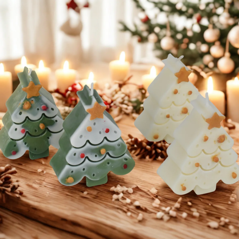 Χριστουγεννιάτικο Δέντρο από φυτικό κερί σόγιας