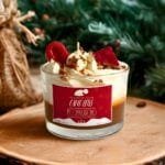 Αρωματικό κερί σόγιας 150γρ με άρωμα Μελομακάρονο