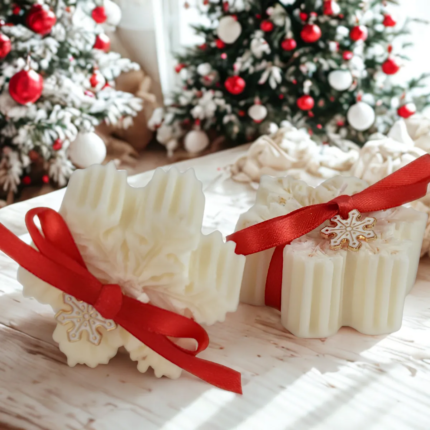 χιονονιφάδα διακοσμητικό κερί σόγιας