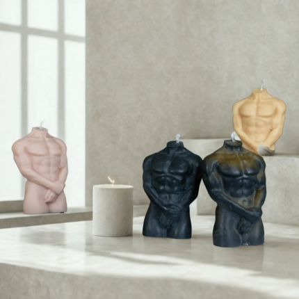 διακοσμητικό κερί σόγιας ανδρικό σώμα