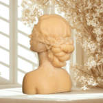 διακοσμητικό κερί σόγιας γυναίκα των λουλουδιών σε χρώμα Ιβουάρ