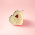 Κερί σε σχήμα καρδιάς με τη φράση “I Love You”, ρομαντικό διακοσμητικό κερί για δώρο αγάπης και ξεχωριστές στιγμές.