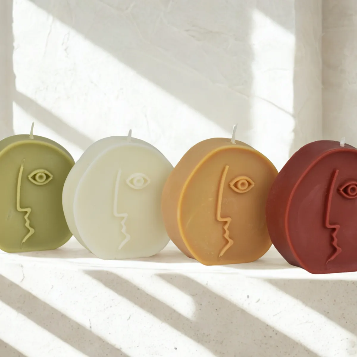 Πρόσωπο Διακοσμητικό Κερί διακοσμητικό κερί σόγιας σε σχήμα προσώπου