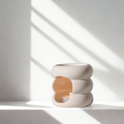 Κρέμ Αρωματιστής 9cm x 9cm για χρήση Wax Melt ή αιθέριων ελαίων