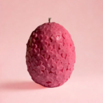 πασχαλινό διακοσμητικό κερί σόγιας αυγό με λουλούδια