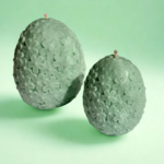 πασχαλινό διακοσμητικό κερί σόγιας αυγό με λουλούδια