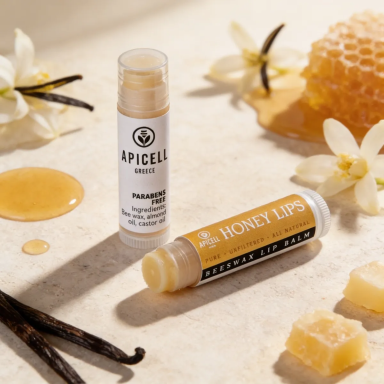 Lip Balm Φτιαγμένα από φυσικό μελισσοκέρι δικής μας παραγωγής, βούτυρο καριτέ, καστορέλαιο και αμυγδαλέλαιο θρέφουν σε βάθος, επουλώνουν και διατηρούν τη φυσική υγρασία και λάμψη των χειλιών, ακόμα και τις πιο κρύες μέρες. Με γεύση Βανίλια